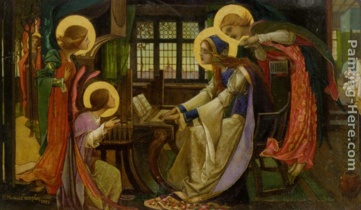 Saint Cecilia painting - Edward Reginald Frampton Saint Cecilia art painting